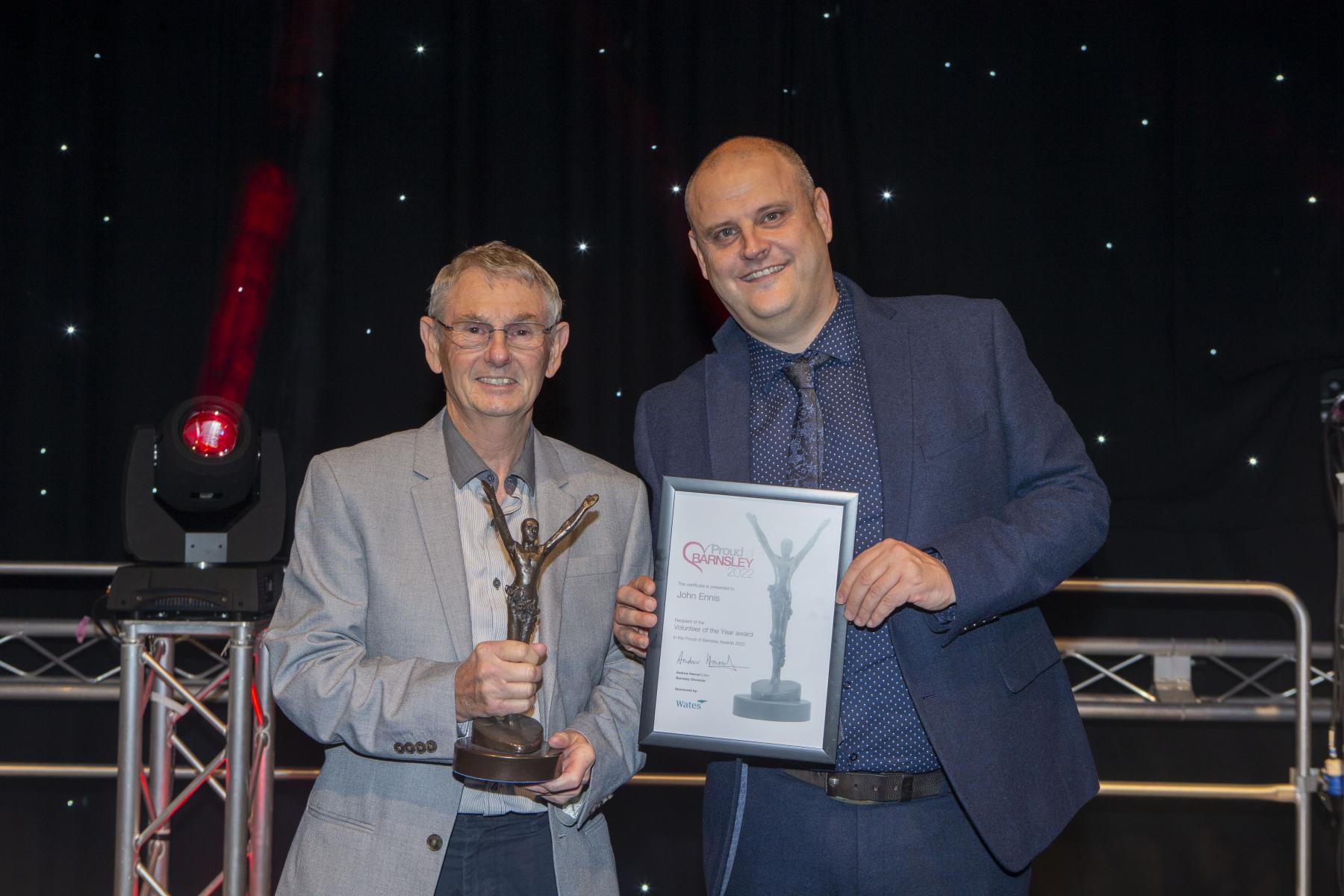 VOLUNTEER OF THE YEAR - JOHN ENNIS VOLUNTEER OF THE YEAR - JOHN ENNIS